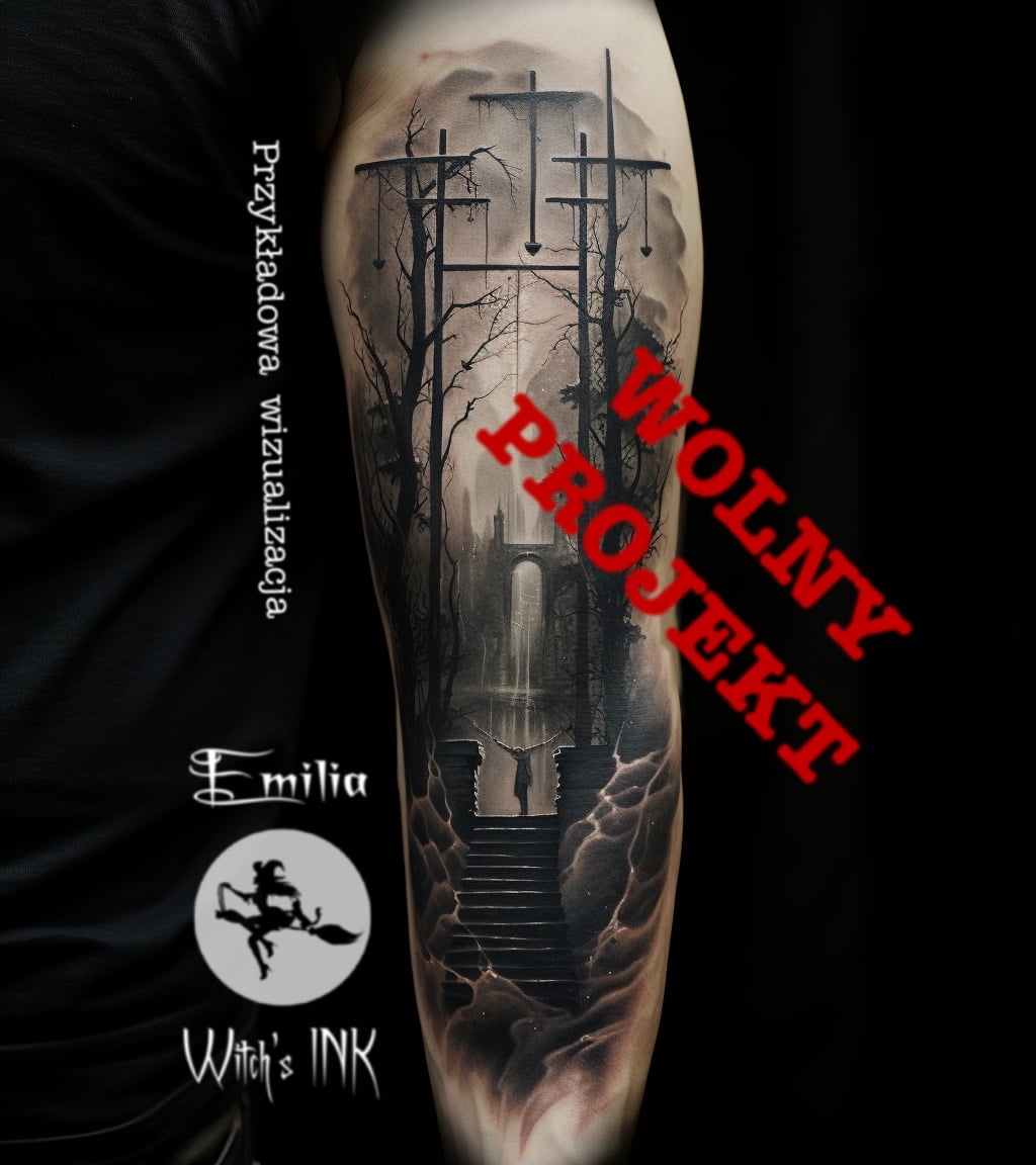 Projekt tatuażu horror