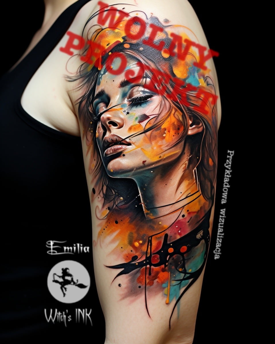 Projekt tatuażu kobieta(5)