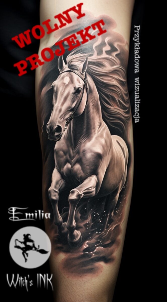Projekt tatuażu koń(1)
