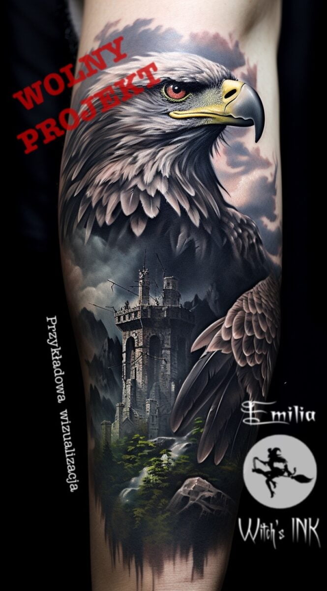 Projekt tatuażu orzeł