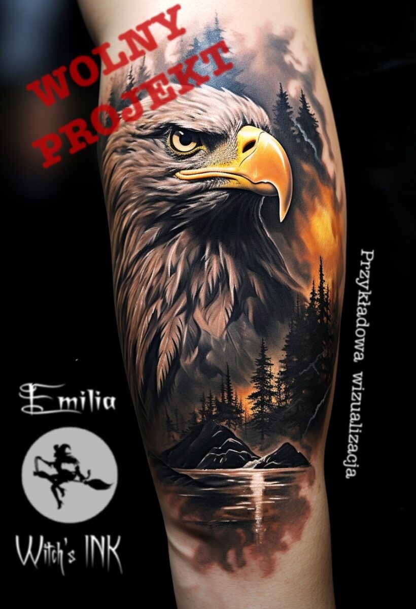 Projekt tatuażu orzeł1