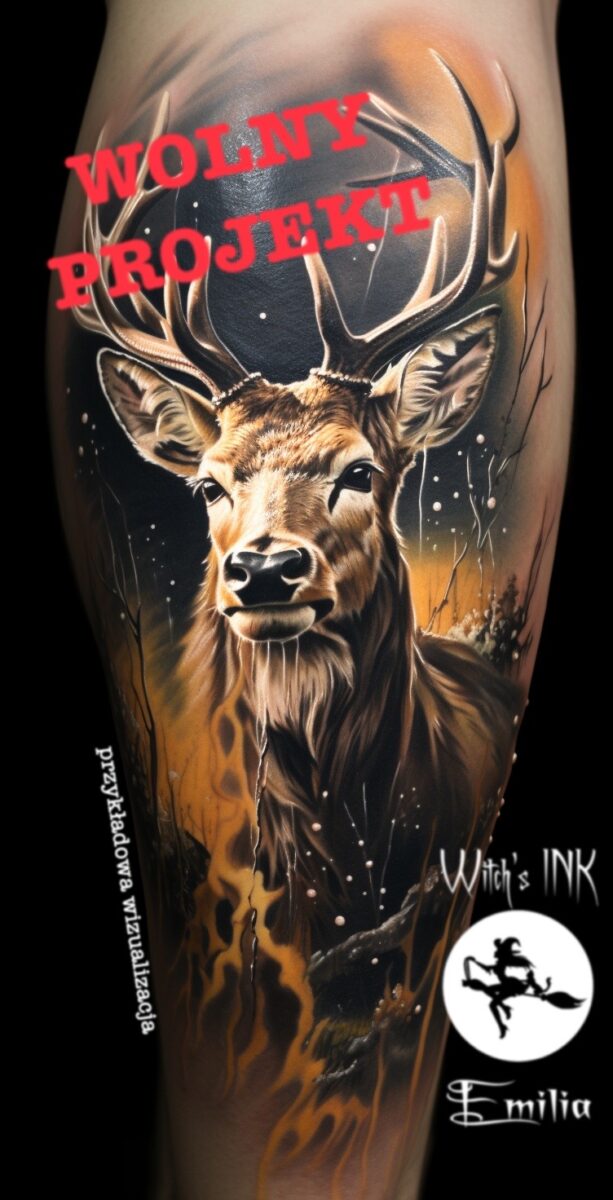 Projekt tatuażu puchacz