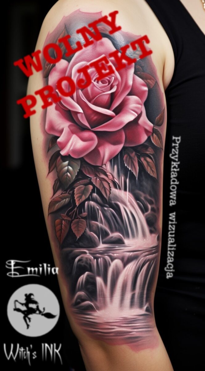 Projekt tatuażu róże